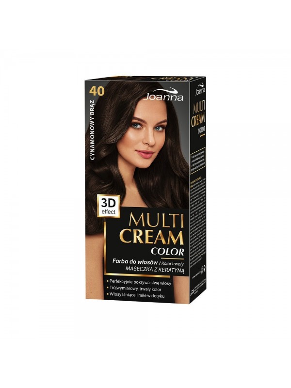 Joanna Multi Cream Color Farba do włosów /40/ Cynamonowy brąz