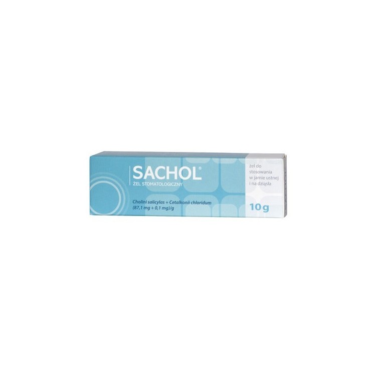 Sachol dental gel for use in the mouth for gums 10 g