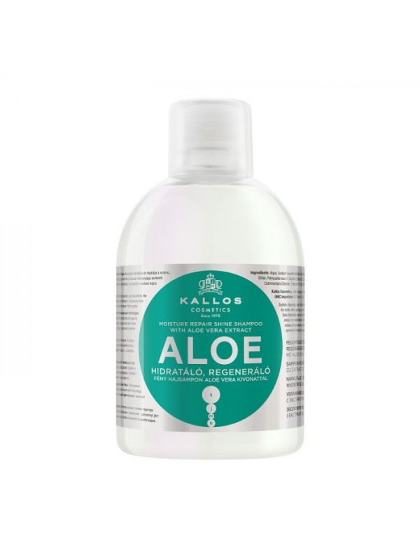 Kallos Szampon do włosów regeneracyjno-nawilżający Aloe 1000 ml