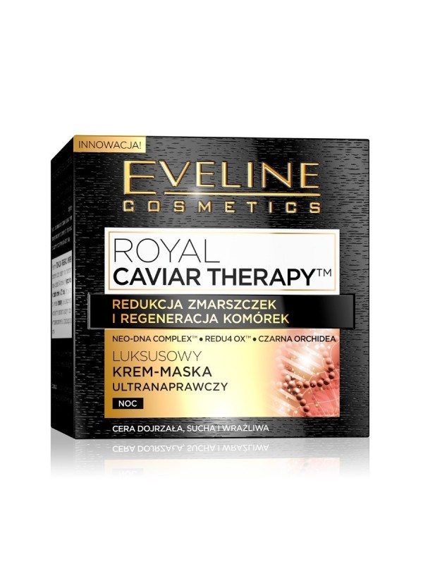 Eveline Royal Caviar Therapy Luksusowe Krem Maska ultra naprawczy na noc 50 ml