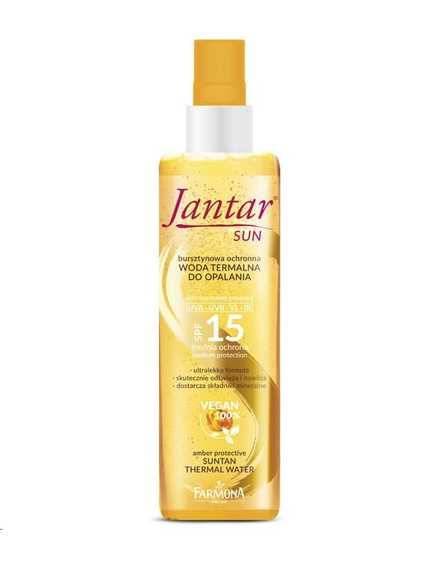 Farmona Jantar Sun Bursztynowa ochronna Woda termalna do opalania SPF15 200 ml