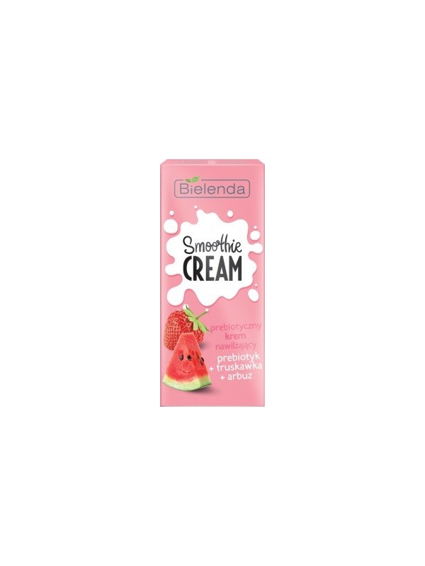 Bielenda SMOOTHIE CREAM Krem nawilżający Prebiotyk+Truskawka+Arbuz 50 ml