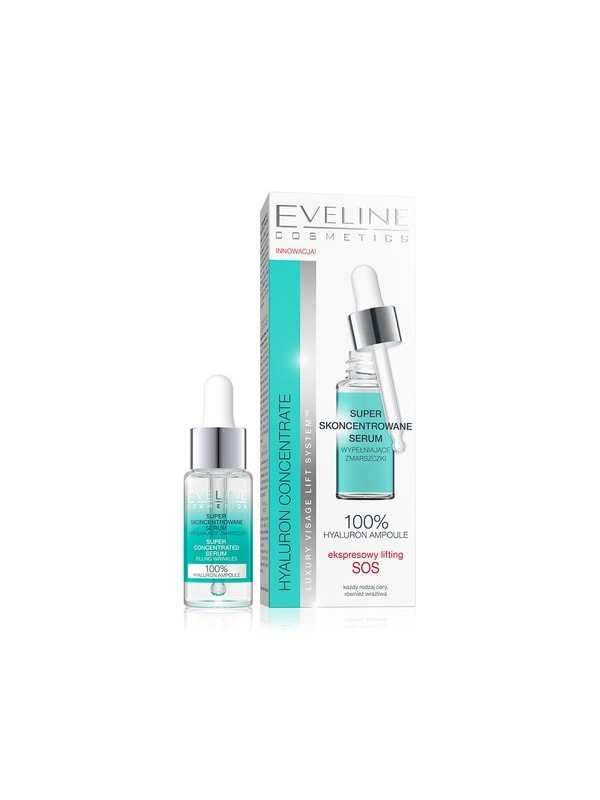 Eveline Hyaluron & Collagen Super skoncentrowane serum wypełniające zmarszczki 18 ml