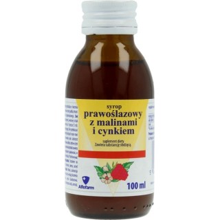 Marshmallow syrup with raspberries and zinc 100 ml