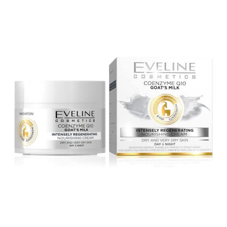 Crème Visage Intensément Régénérante au Lait de Chèvre Eveline 50 ml
