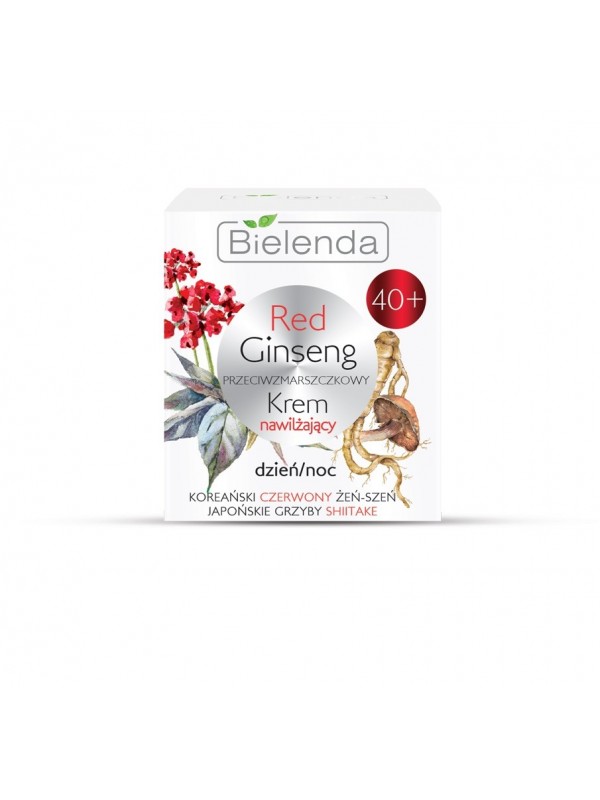 Bielenda Red Ginseng Krem do twarzy przeciwzmarszczkowy nawilżający 40+ dzien/noc 50 ml