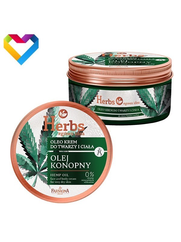 Farmona Herbs krem do twarzy i ciała z olejem z konopi 100 ml