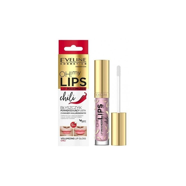 Eveline OH ! MY LIPS Lip gloss with hyaluronic acid Chili 4,5 ml