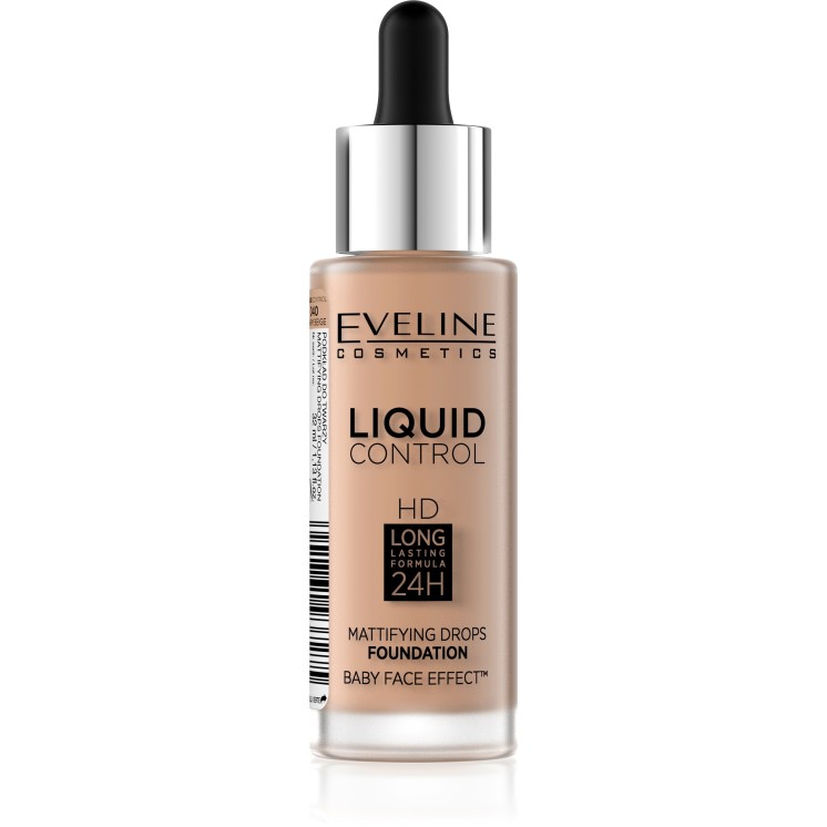 Fond Eveline Liquid Control en pipette /040/ Warm Beige 32 ml