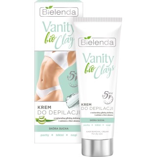 Bielenda VANITY BIO CLAYS Крем-депілятор із зеленою глиною 100 мл