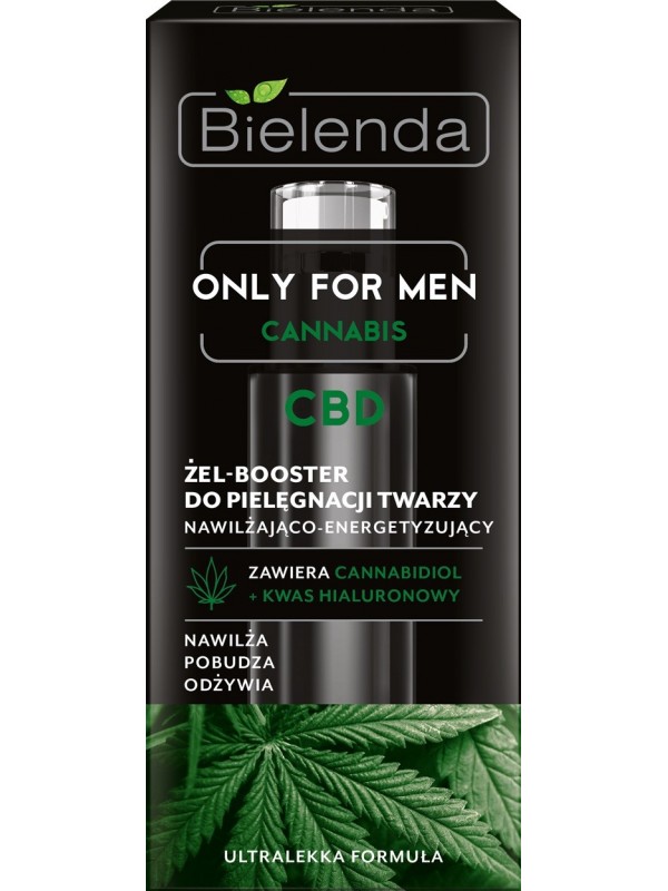 Bielenda OFM CANNABIS Żel-booster do pielęgnacji twarzy dla mężczyzn nawilżająco–energetyzujący 30 ml