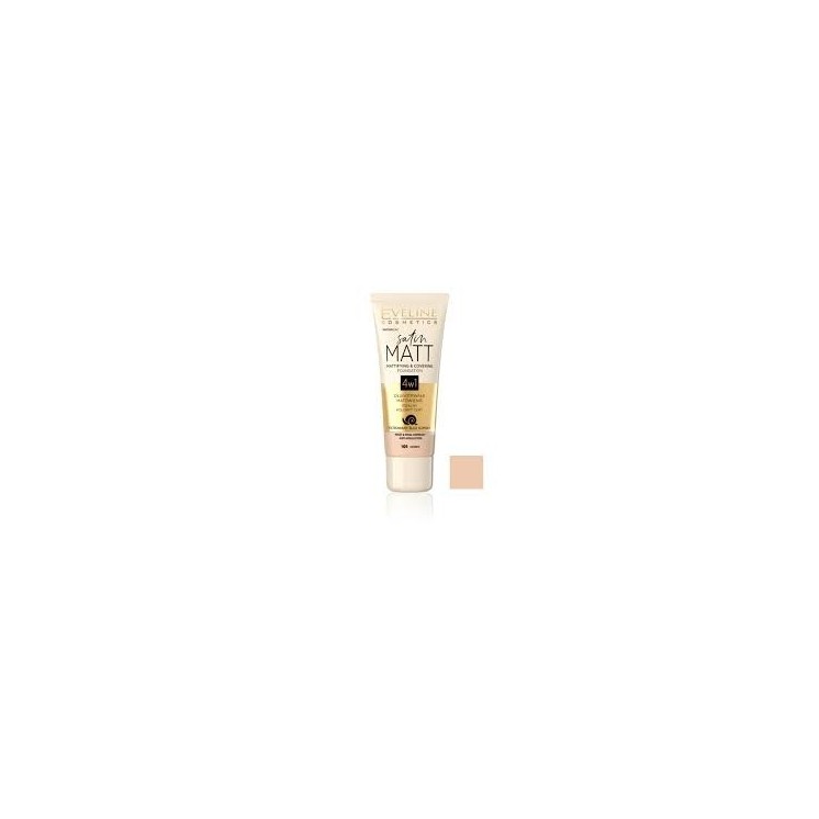 Fond de teint matifiant Eveline Satin Matt /101/ Ivory 30 ml