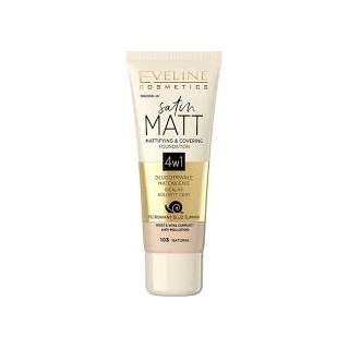 Fond de teint matifiant Eveline Satin Matt /103/ Natural 30 ml