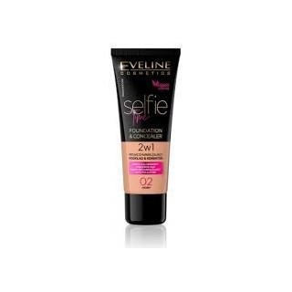 Eveline Selfie Time 2-in-1 Covering and Moisturizing Foundation /02/ Ivory 30 ml
