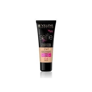 Eveline Selfie Time 2-in-1 Dekkende en Hydraterende Foundation /04/ Natural 30 ml