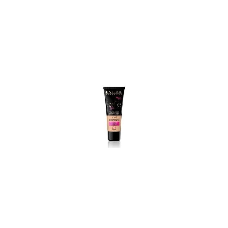 Eveline Selfie Time 2-in-1 Covering and Moisturizing Foundation /04/ Natural 30 ml