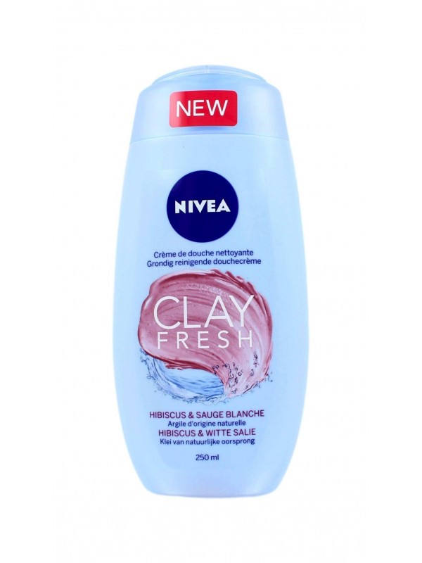 NIVEA Shower Clay Fresh Hibiscus and White Sage Scent 250 ml