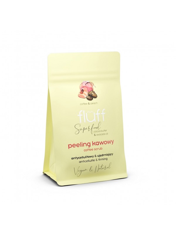 Fluff Suchy Peeling Kawowy Kawa i Brzoskwinia 100 g