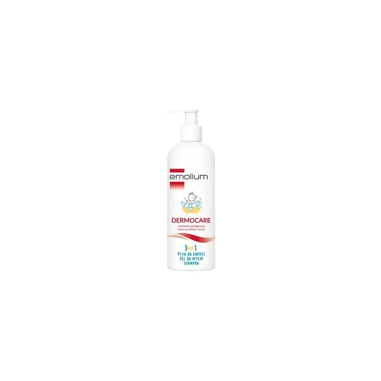 Emolium Dermocare 3in1 Badschuim, Wasgel, Haarshampoo voor baby's 400 ml