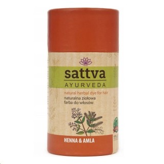 Фарба для волосся Sattva Ayurveda Natural herbal Henna & Amla 150 г