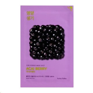 Holika Holika Pure Essence Mask Sheet - Gesichtsmaske in Tuchform mit Acai-Fruchtextrakt 23 g