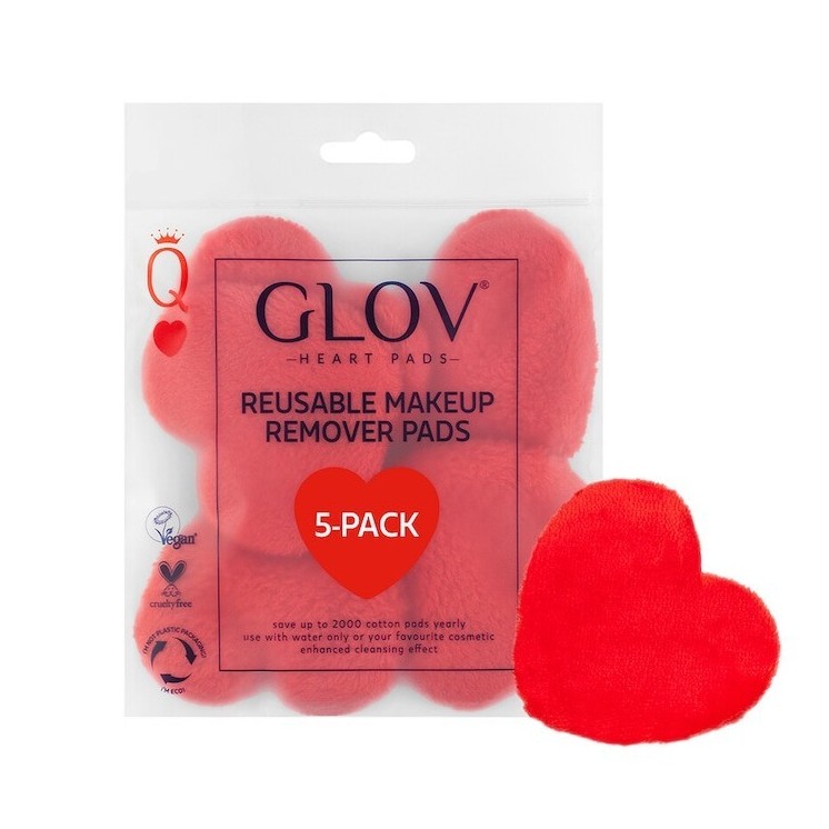GLOV Heart Pads Reusable cotton pads 5 pieces