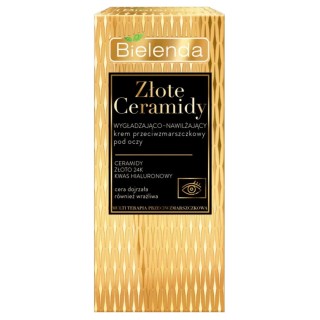 Bielenda ZŁOTE CERAMIDY Anti-wrinkle smoothing and moisturizing eye cream 15 ml