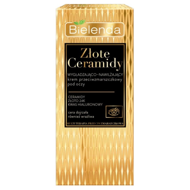 Bielenda ZŁOTE CERAMIDY Anti-wrinkle smoothing and moisturizing eye cream 15 ml
