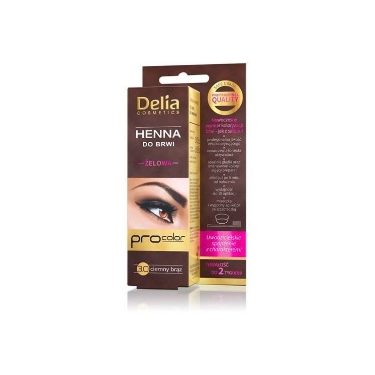 Delia Henna for eyebrows gel 3.0 Dark brown