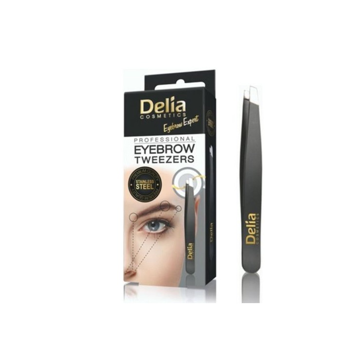 Delia Eyebrow Expert Tweezers black 1 piece