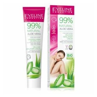 Eveline 99% Natural Aloe Vera Ultra-Gentle Face and Chin Hair Removal Set 20 ml