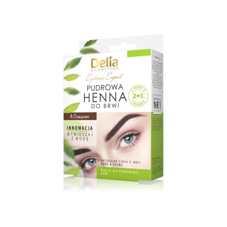 Пудра для брів Delia Henna 4.0 Brown 4 г