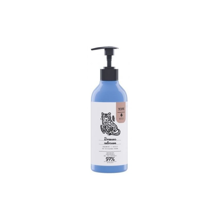YOPE Wood Shower gel for men Cedarwood, Juniper and Chilli 300 ml