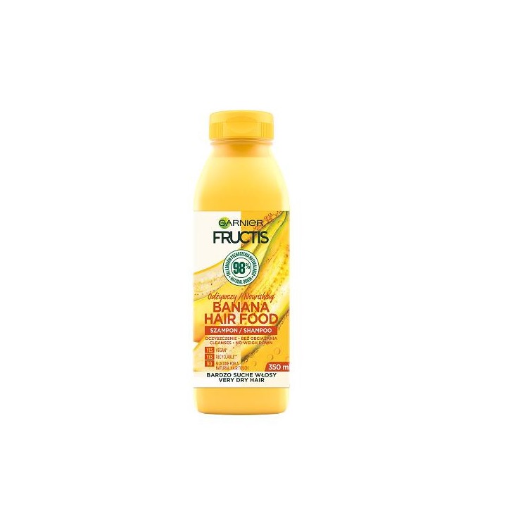 Garnier Fructis Banana Hair Food живильний шампунь для дуже сухого волосся 350 мл