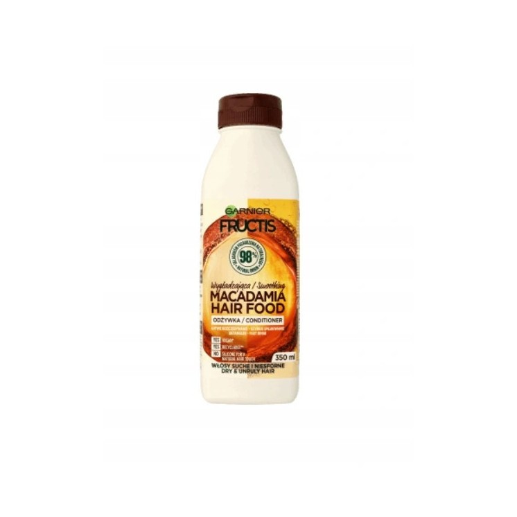 Garnier Fructis Macadamia Hair Food Smoothing Conditioner for dry and unruly hair 350 ml