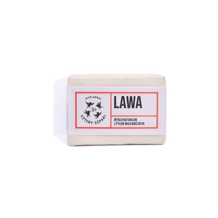 Mydlarnia Cztery Szpaki natural Lava soap with volcanic ash 110 g