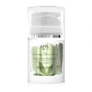 Crème visage apaisante et régénérante Apis Cannabis Home Care à base d'huile de chanvre 50 ml