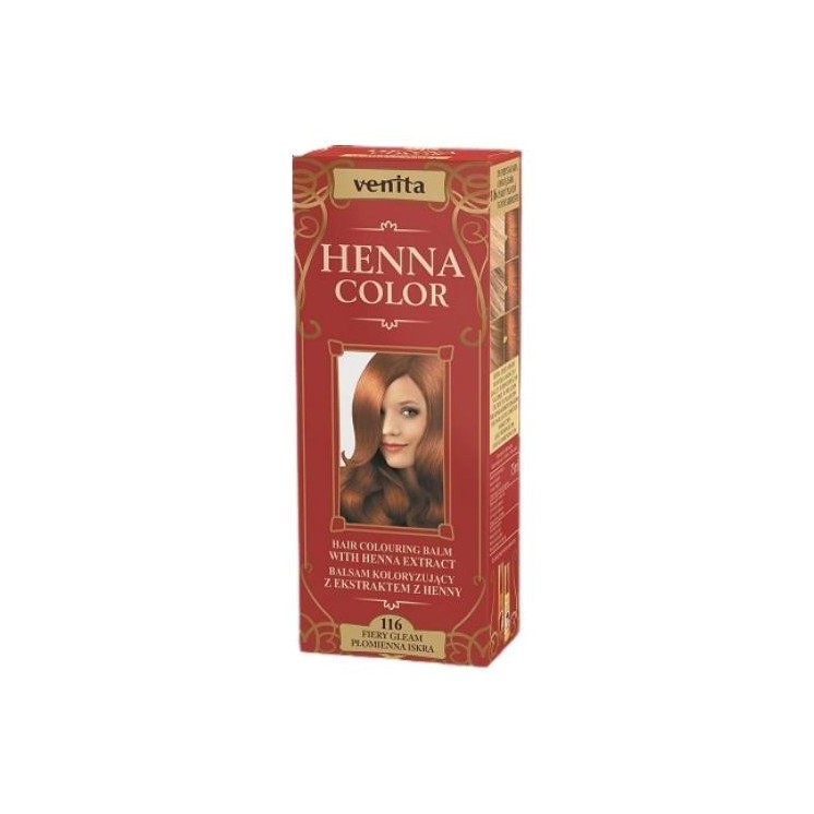 Venita Henna Color Coloring бальзам з екстрактом хни /116/ Płomienna Iskra 75 мл