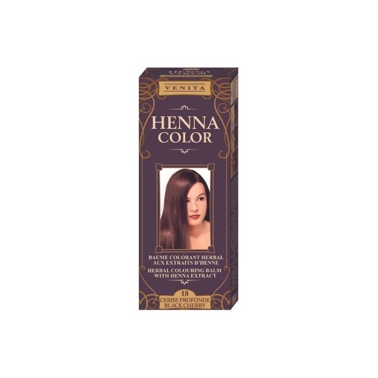 Бальзам Venita Henna Color Coloring з екстрактом хни /18/ Чорна вишня 75 мл