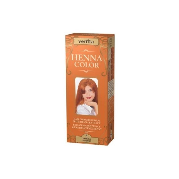Venita Henna Color Coloring balm with henna extract / 5 / Paprika 75 ml