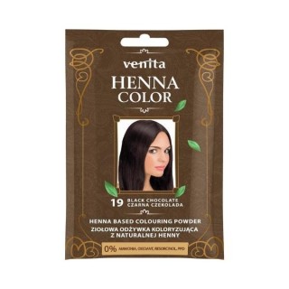 Venita Henna Color ziołowa Odżywka koloryzująca z naturalnej henny /19/ Czarna Czekolada 25 g