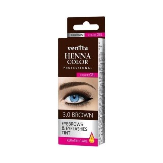 Venita Professional Henna Color Gel żelowa Farba do brwi i rzęs /3.0/ Brown 15 ml