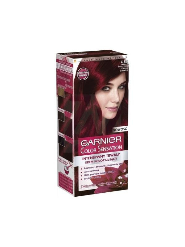 Garnier Color Sensation Farba do włosów /4.60/ Ciemna Czerwień