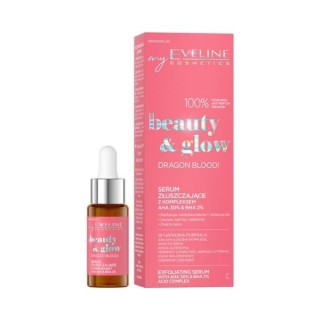Eveline Beauty & Glow Dragon Blood! Peeling-Serum mit 30 % AHA & 2% BHA -Komplex, 18 ml