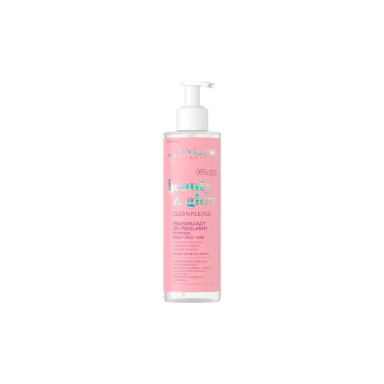 Eveline Beauty & Glow Clean Please! caring micellar face wash gel 200 ml
