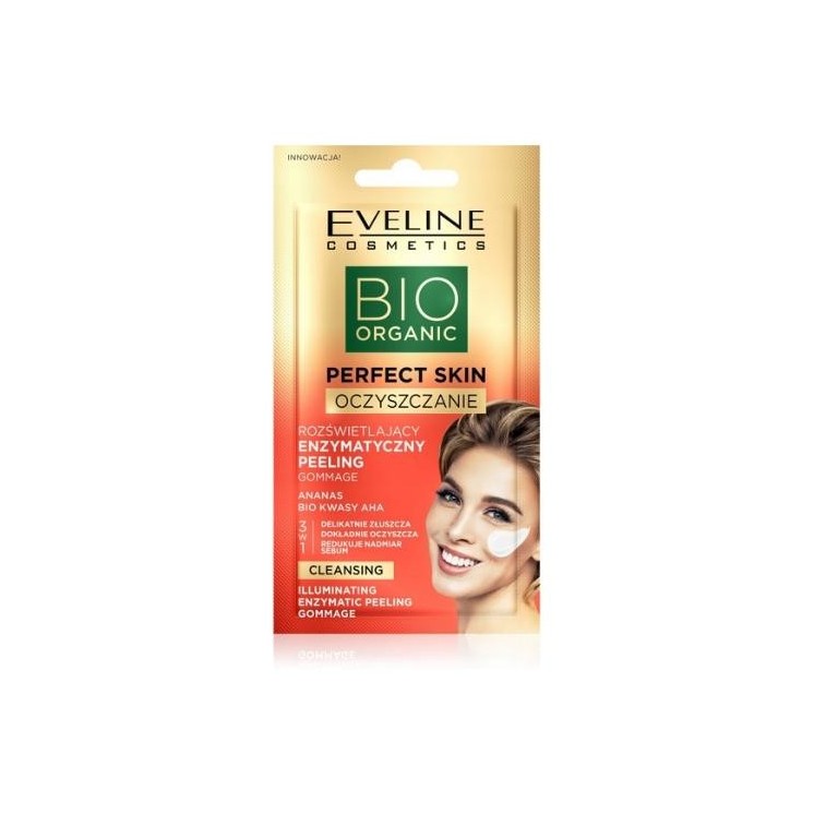 Eveline Bio Organic Perfect Skin illuminating enzymatic Gommage Peeling 8 ml
