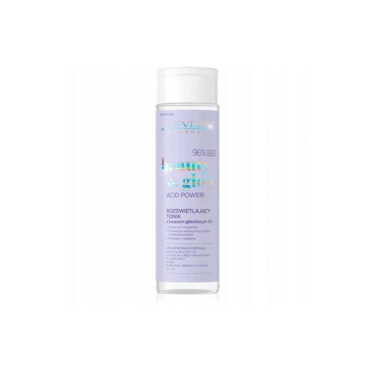 Eveline Beauty & Glow Acid Power ! Illuminating Toner with Glycolic Acid 5 % 200 ml