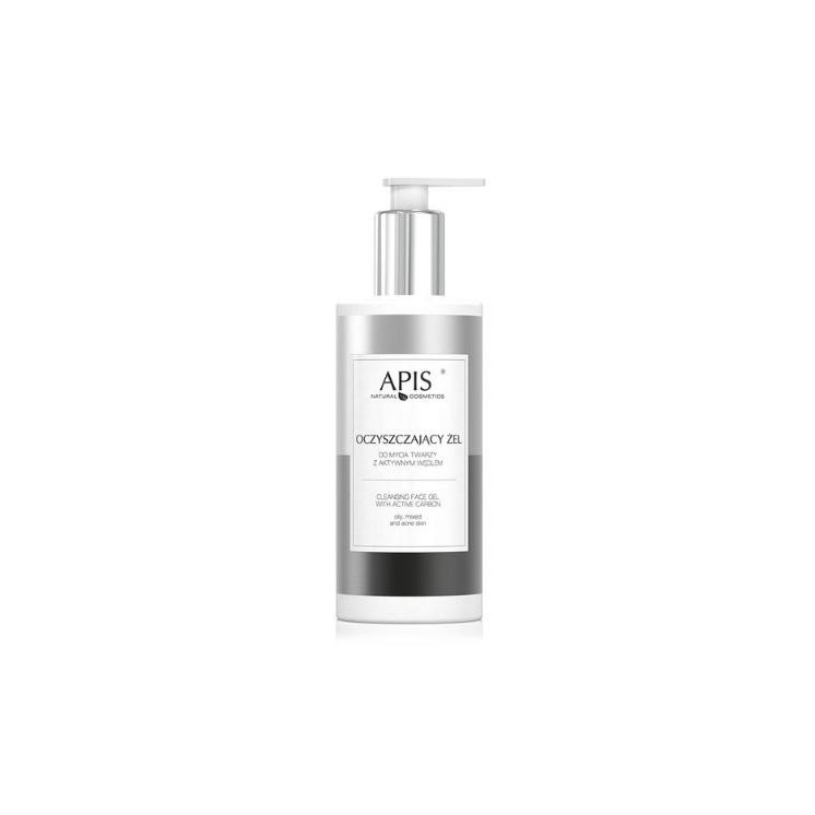 Apis Cleansing Face Wash Gel mit Aktivkohle 300 ml