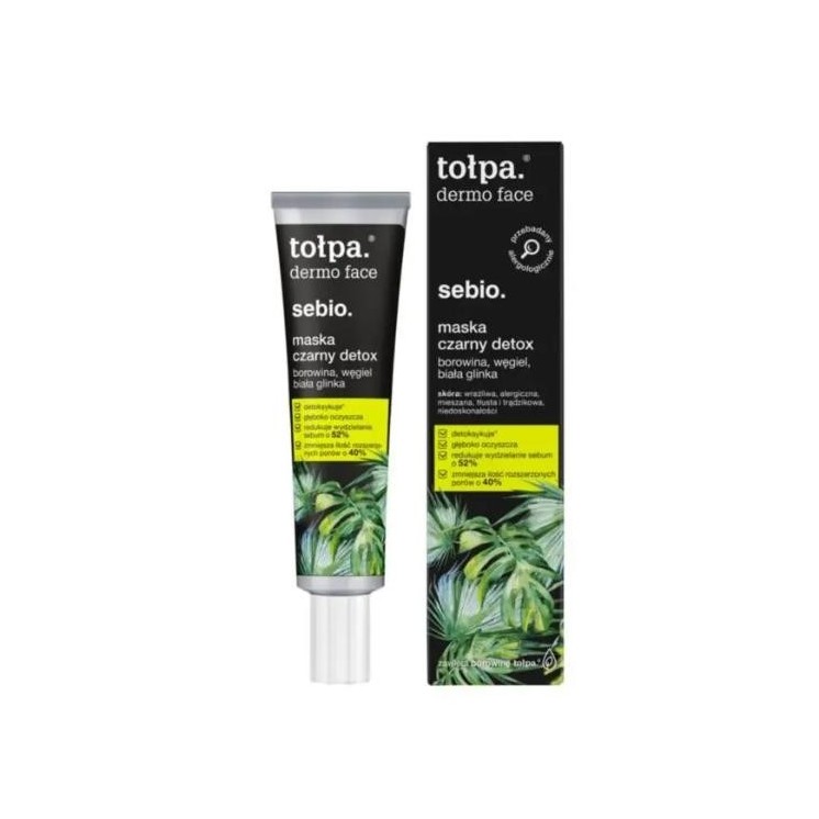 Tołpa Dermo Face Sebio. Gezichtsmasker Black Detox 40 ml