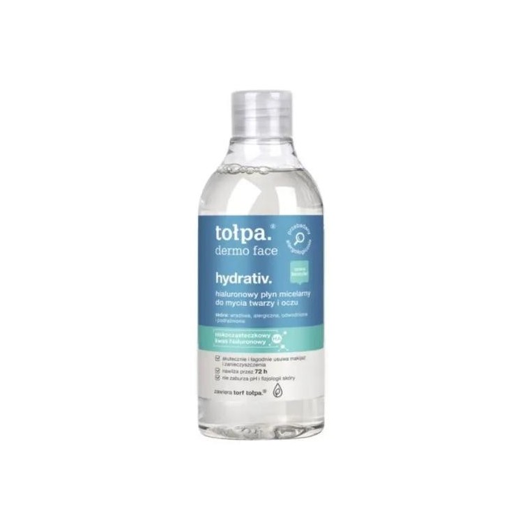 Tołpa Face Hydrativ. hyaluronic micellar liquid for washing the face and eyes
